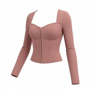Express Mauve Long Sleeve Top